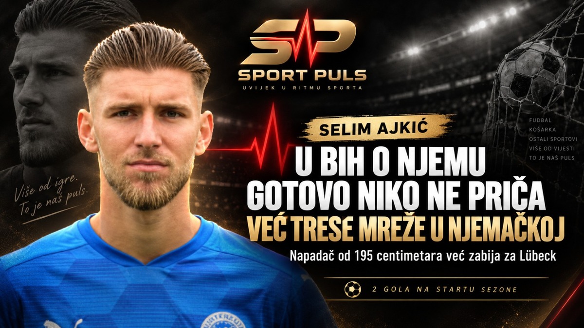 U BiH O NJEMU GOTOVO NIKO NE PRIČA: Napadač od 195 centimetara već trese mreže u Njemačkoj! U BiH o njemu gotovo niko ne priča – Selim Ajkić, napadač VfB Lübecka