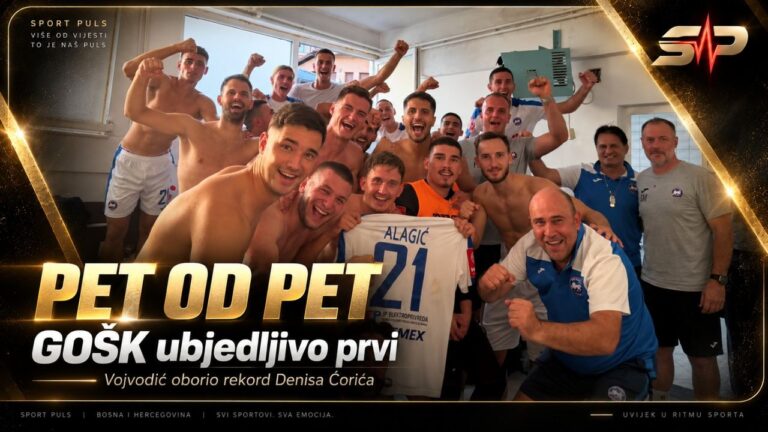 GOŠK slavi petu pobjedu u nizu pod Darkom Vojvodićem