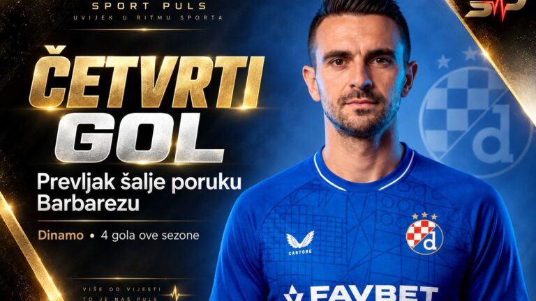 Smail Prevljak u dresu Dinama nakon četvrtog gola sezone