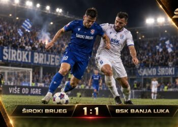 Široki Brijeg i BSK Banja Luka remizirali 1:1 na Pecari