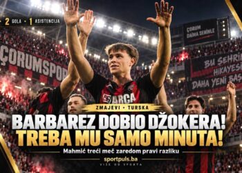 Ermin Mahmić u dresu Çoruma nakon serije od dva gola i jedne asistencije
