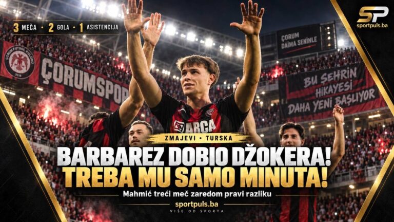 Ermin Mahmić u dresu Çoruma nakon serije od dva gola i jedne asistencije