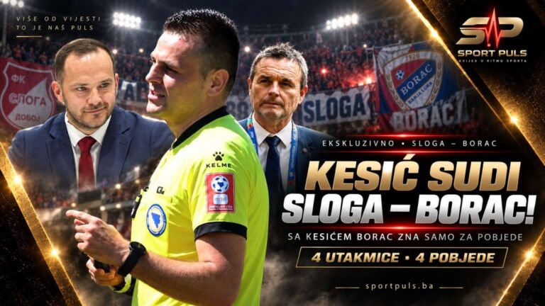 Dragan Kesić sudi Sloga – Borac, statistika četiri utakmice i četiri pobjede Borca
