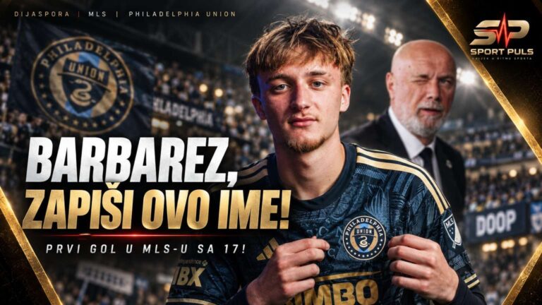 Malik Jakupović u dresu Philadelphia Uniona nakon prvog gola u MLS-u